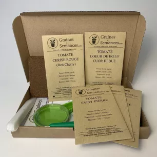Tomates classiques et originales - Kit de 5 variétés prêt à semer
