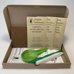 Carottes multicolores - kit de 5 variétés prêt à semer