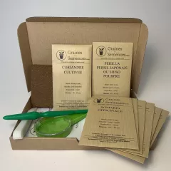 Plantes aromatiques et condimentaires – Kit de 8 variétés prêt à semer