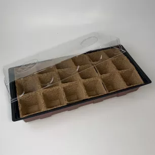Mini serre + 18 pots biodégradables