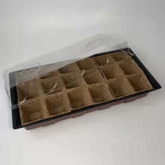 Mini serre + 18 pots biodégradables