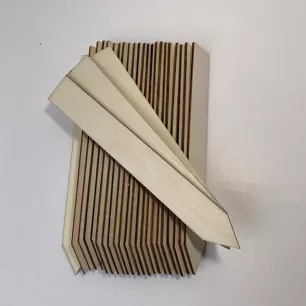 étiquettes à planter en bois 15 cm