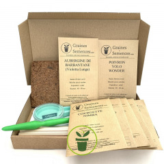 Légumes du soleil  - Kit de 7 variétés de légumes et d'aromates prêt à semer