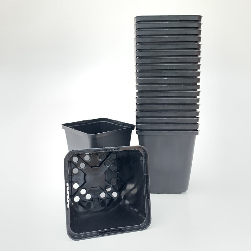 Pots de culture en plastique carré 9 cm - 20 pièces