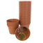 Pots en plastique recyclé rond 6 cm - 30 pièces