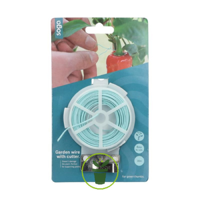 2 Rouleaux Fil Jardinage Vert avec Coupe Fil de Fer Plastifie Attaches de  Fil de Jardin