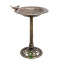 Bain d'oiseaux sur pied bronze doré