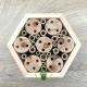 Hôtel à insectes hexagonal pour abeilles solitaires