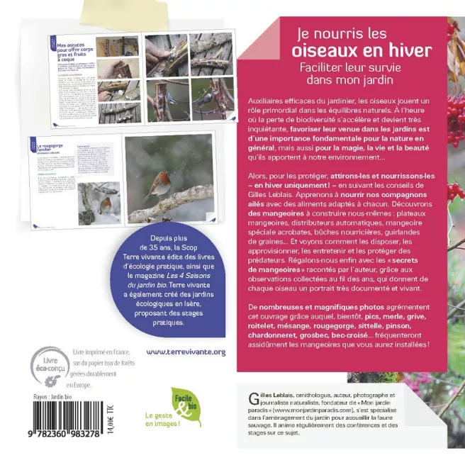 Je nourris les oiseaux en hiver