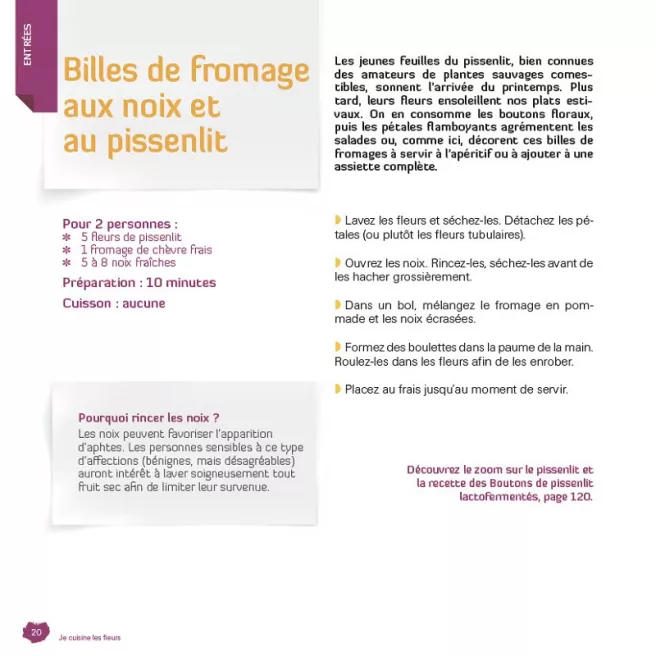 Je cuisine les fleurs