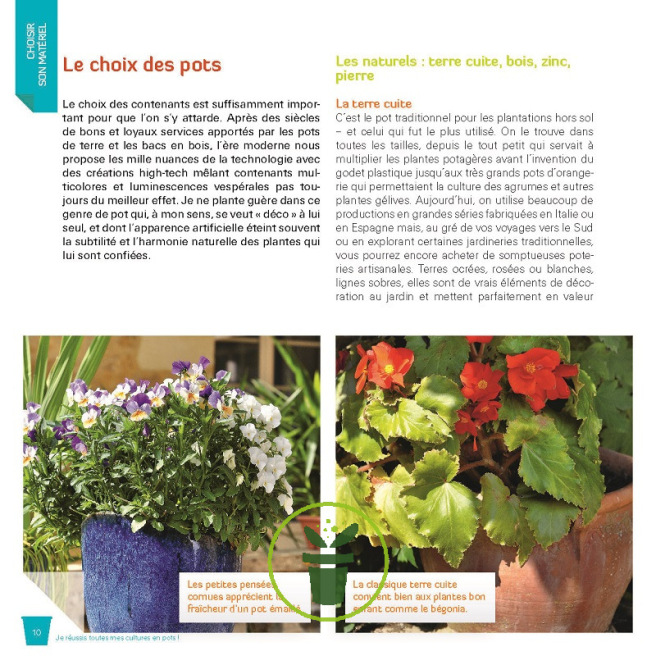 Je réussis toutes mes cultures en pots !