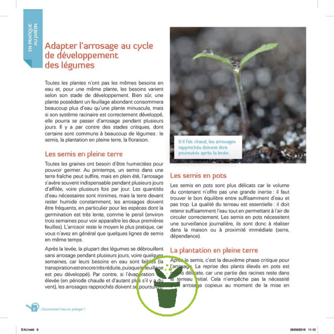 J'économise l'eau au potager – Pour arroser efficacement J'économise l'eau au potager – Pour arroser efficacement