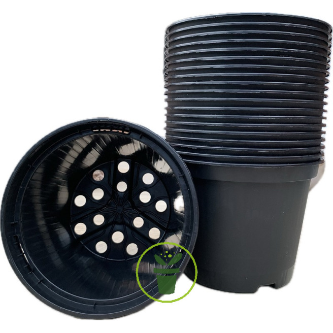 Pots en plastique recyclé rond 13 cm - 20 pièces