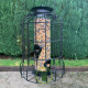 Mangeoire pour graines avec cage de protection pour petits oiseaux