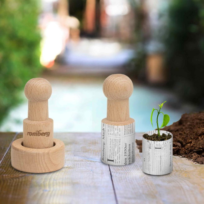 Presse à pot en papier