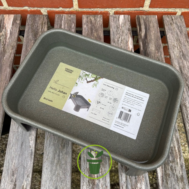 Bain pour oiseaux en matériaux 100 % recyclés