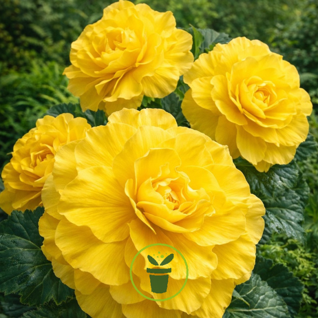 Bulbes de Bégonia tubéreux 5 bulbes Jaune, Rouge, Orange, Rose. — free download