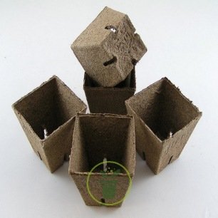 Pots biodégradables 8 cm/ 12 pièces (Jiffy pots)