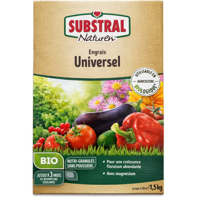 Engrais BIO universel pour jardin 1,5 kg