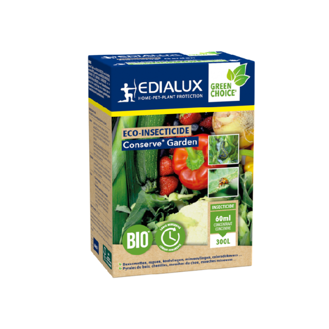 Insecticide écologique Conserve Garden bio 60 ml à base de spinosad pour potager, verger et plantes ornementales
