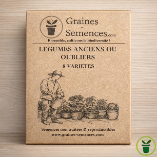 Pack de graines de légumes anciens ou oubliés – 8 variétés potagères à semer au jardin