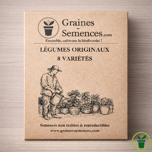 Pack graines légumes originaux et colorés – 8 variétés potager