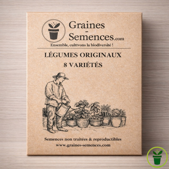Pack graines légumes originaux et colorés – 8 variétés potager
