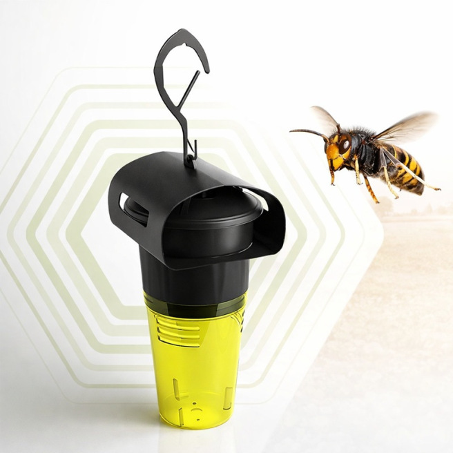 Piège sélectif frelon asiatique VespaCatch Select au jardin protégeant les abeilles et la biodiversité France Belgique Luxembour