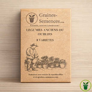 Pack de graines de légumes anciens ou oubliés – 8 variétés potagères à semer au jardin