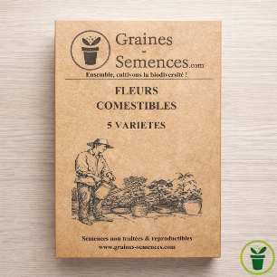 Fleurs comestibles – pack de 5 variétés