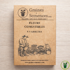 Fleurs comestibles – pack de 5 variétés