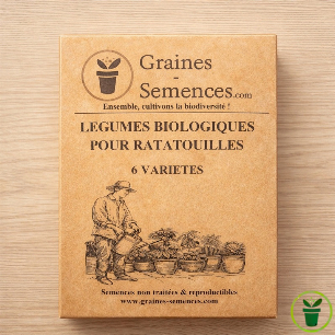 Graines de légumes BIO pour ratatouilles – pack de 6 variétés