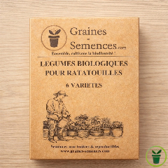 Graines de légumes BIO pour ratatouilles – pack de 6 variétés