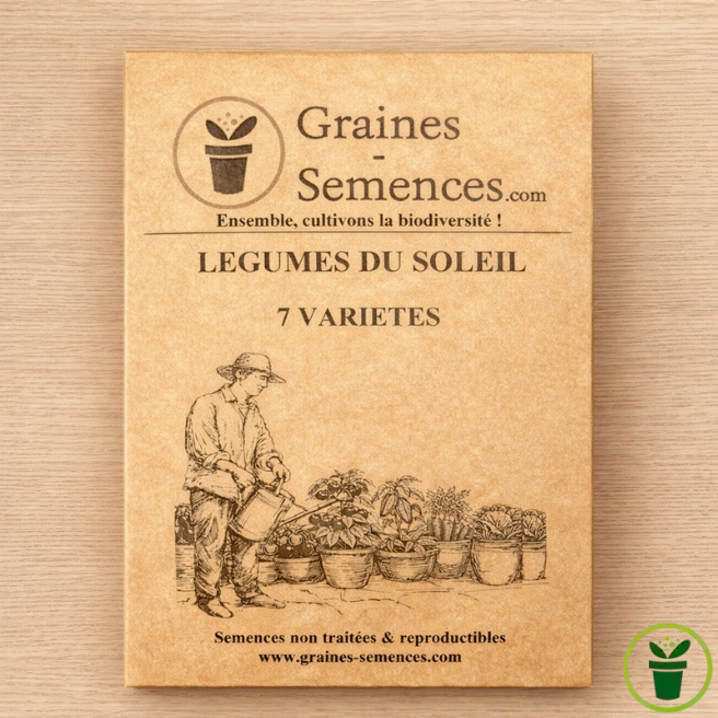 Légumes du soleil  - Pack de 7 variétés de légumes et d'aromates
