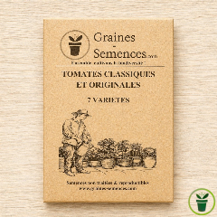 Tomates classiques et originales - Pack de 7 sachets de graines