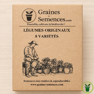 Pack graines légumes originaux et colorés – 8 variétés potager