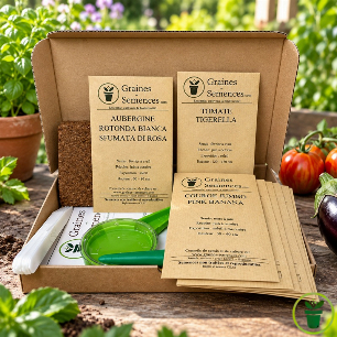 Légumes originaux - Kit de 9 variétés goûteuses et colorées prêt à semer 