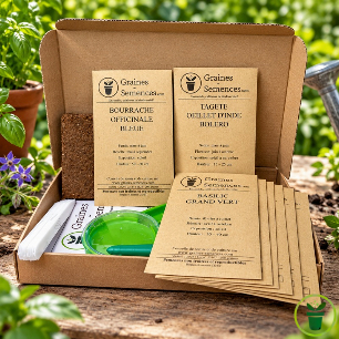 Plantes compagnes au potager - Kit de 8 variétés protectrices prêt à semer 