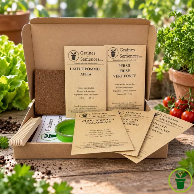 Légumes indispensables à semer en été – Kit de 5 variétés prêt à semer