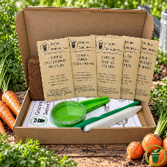 Carottes multicolores - kit de 5 variétés prêt à semer