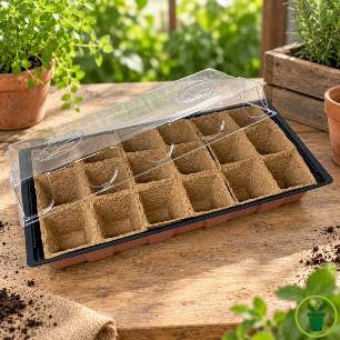 Mini serre + 18 pots biodégradables