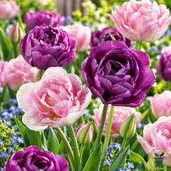 Tulipe double Angélique Lilac Perfection– 7 bulbes
