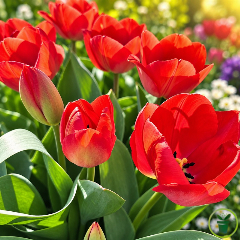 Tulipe Darwin Orange van Eyck – 7 bulbes