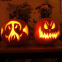 Potiron Jack O'Lantern orange prêt à sculpter pour Halloween au potager