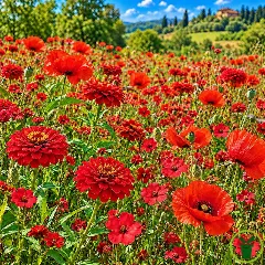 Mélange de fleurs Rouge Ardent 2 grammes