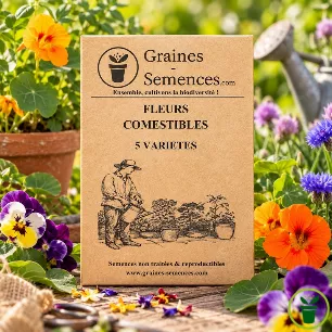 Fleurs comestibles – pack de 5 variétés