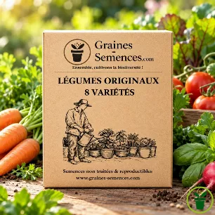 Pack graines légumes originaux et colorés – 8 variétés potager