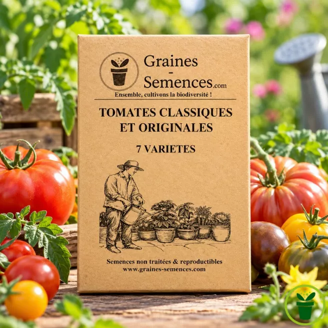 Tomates classiques et originales - Pack de 5 sachets de graines