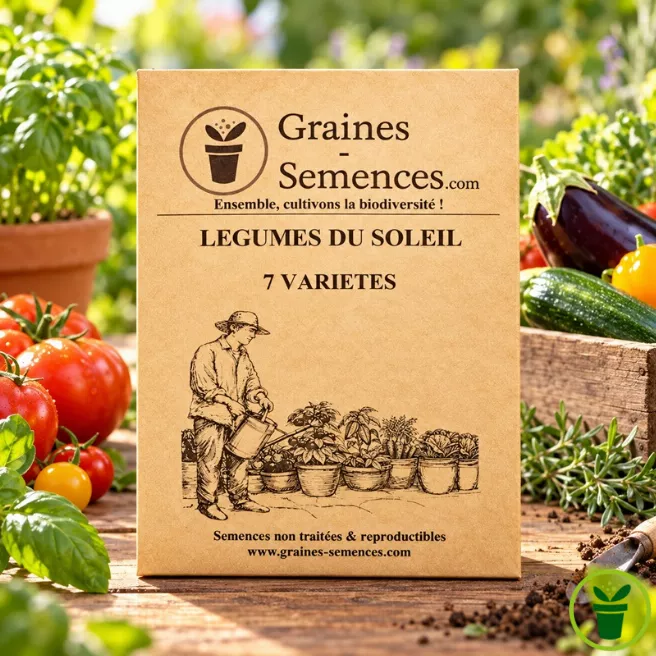 Légumes du soleil  - Pack de 7 variétés de légumes et d'aromates