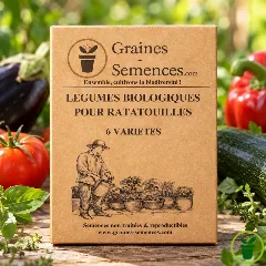 Graines de légumes BIO pour ratatouilles – pack de 6 variétés